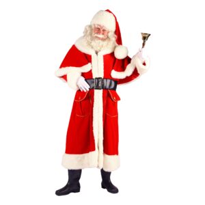 Tomtedräkt med Kappa Röd Deluxe - Medium